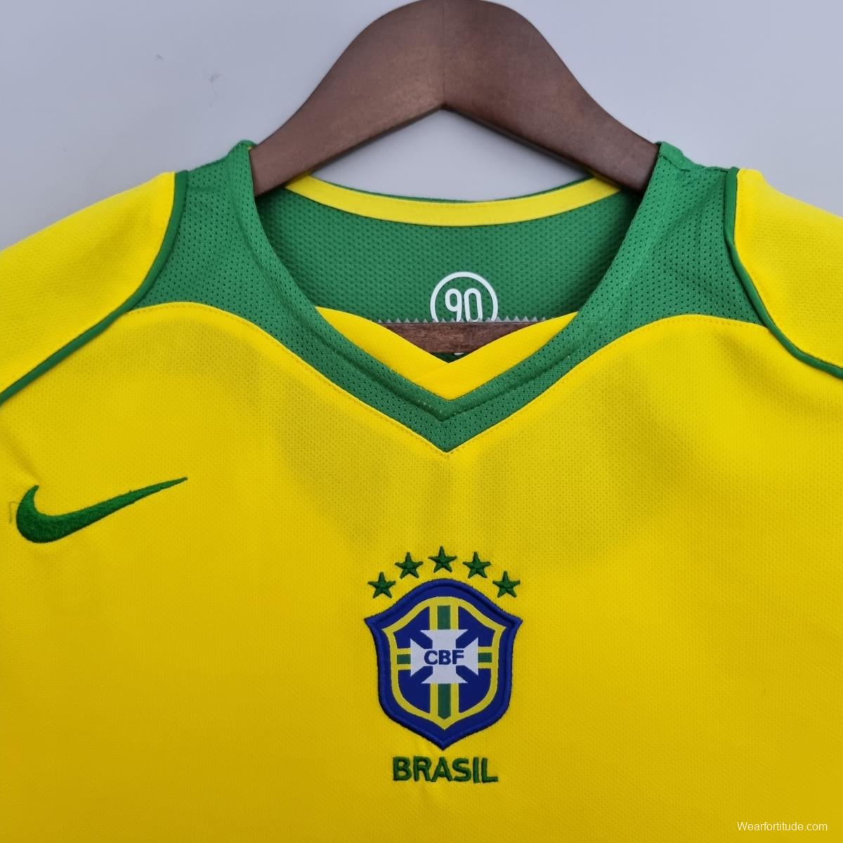 Retro 2004/06 Brazil Soccer Jersey