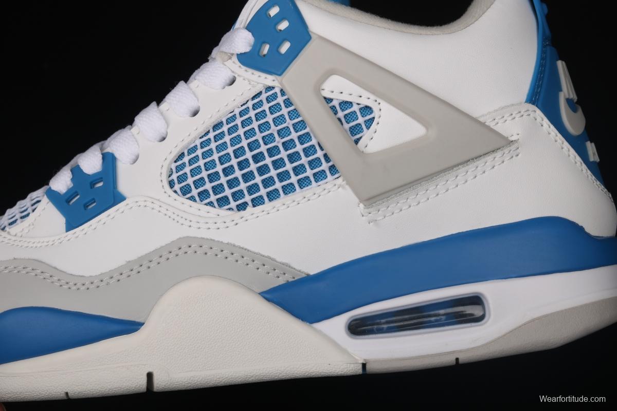 Air Jordan 4 Retro Military Blue White Blue 308497-105