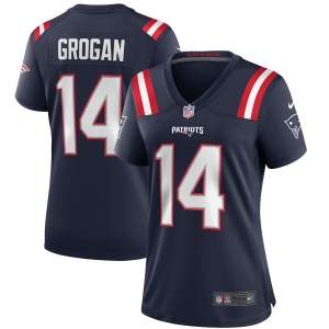 Women's Steve Grogan Navy Retired Player Limited Team Jersey