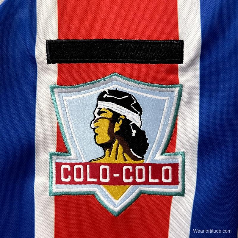 Retro 1986 Colo Colo home Soccer Jersey