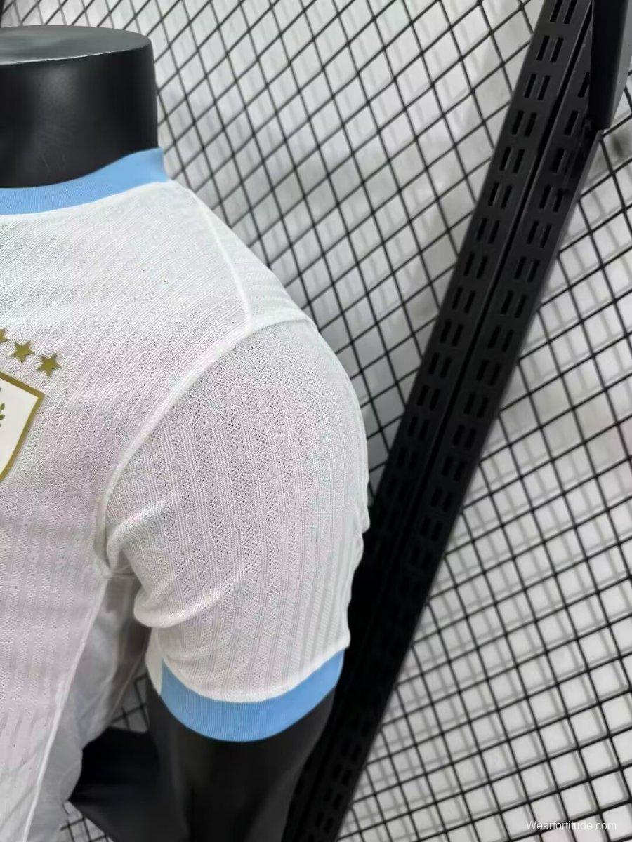 Player Version 2024 Uruguay Away White Jersey